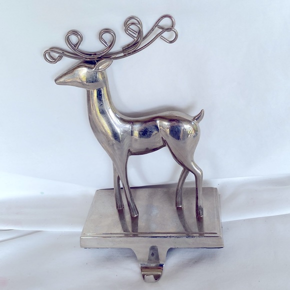 Set Of 3 Gently Used Very Cute Silver Deer Holders. - Picture 3 of 9